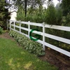 pvc fence ranch style vinyl fence post and rails