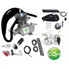 Big muffler with Super PK80 with racing head bicycle engine kit