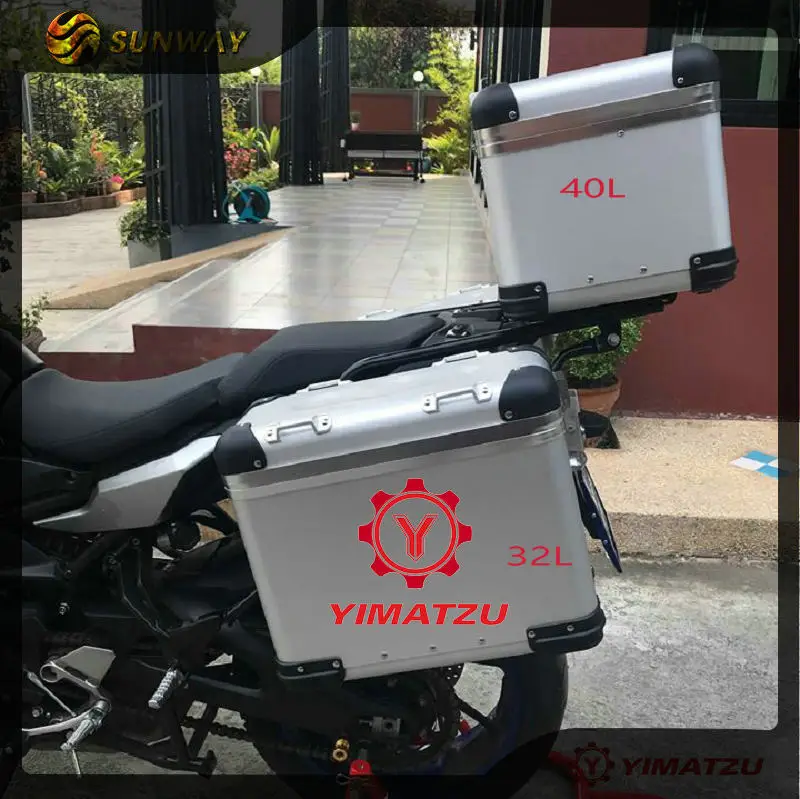 Yimatzu Aluminium Alloy 32l 42l Motorcycle Cargo Box For Honda Yamaha Bmw Motorcycle Buy