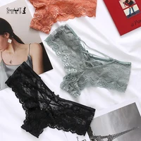 

SIX RABBIT China Manufacturers Fashion Black Ladies Thong Sexy Lace Women Panties