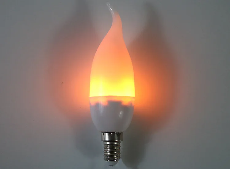 E27 llamas luz natural fuego LED flacker Bombilla Iluminación lámpara incandescente 