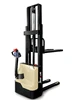 Double mast hand stacker adjustable fork semi electric reach stacker