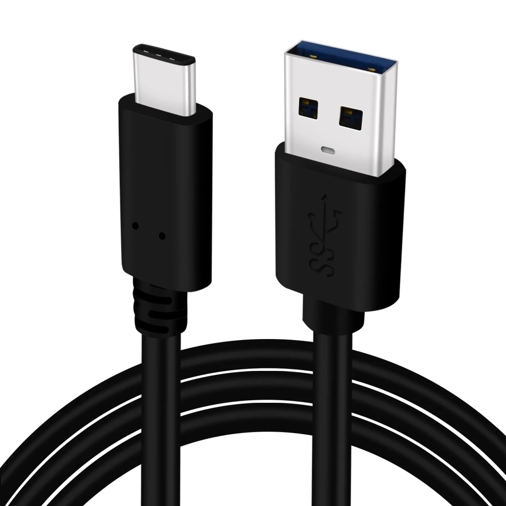 

usb type c cable 3.0 fast charging data transfer cable, Black/white
