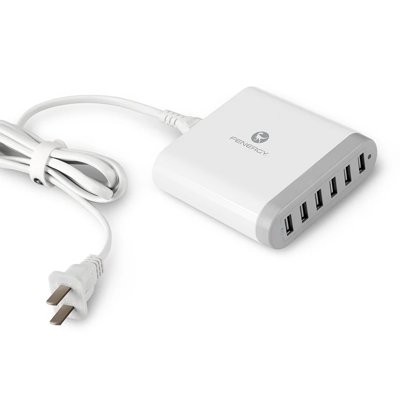 
50W 10A Multi Port USB Quick Charger with Qualcomm 3.0 and Smart Technology Travel Charger For Mobile Phone and Tablet 