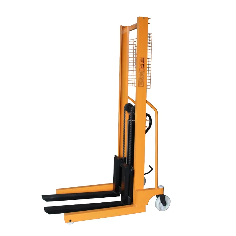 Hand Manual Forklift Stacker use in warehouse hydraulic manual stacker