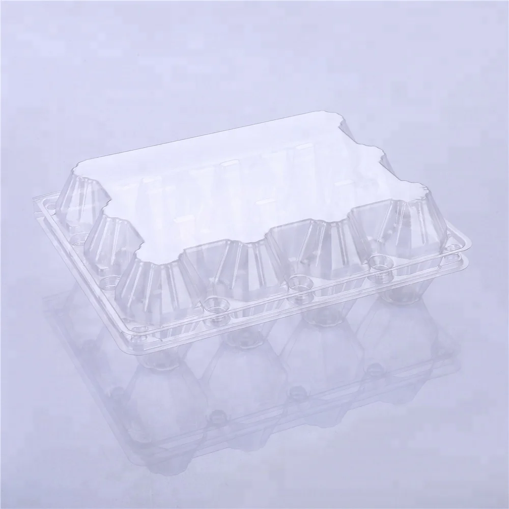 
Wholesale Clear 12 Cell Pack Plastic Tray Packaging plastic egg tray For Chicken Egg 