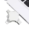 Multi 4 in 1 Type-c/Micro usb/OTG Micro pendrive Card Reader for phone 7 plus 128gb 4 in 1 flash drive usb type c