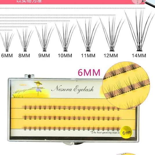 Wholesale customization eyelashes Vendor 6~15mm individual Lashes extensions With Custom Packaging Your Own Logo Eyelash Box