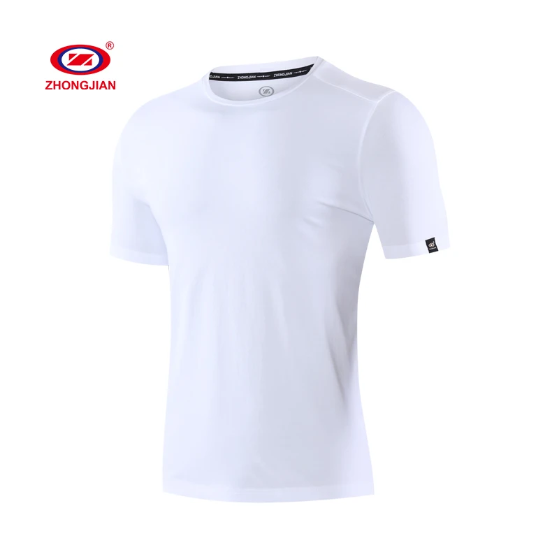 

fitness shirts men wears blank muscle compressed simple plain sports T-shits, White,black,red,yellow,gray,blue,green