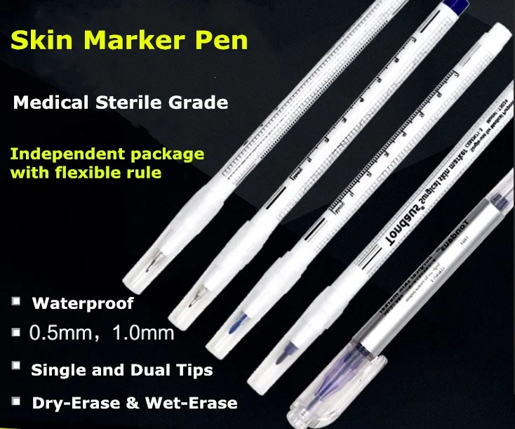 Medical Sterile Grade Permanent Nontoxic Skin Marker Pen Surgical