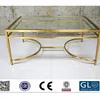 Modern simple type table basse design with Stainless Steel frame and glass top