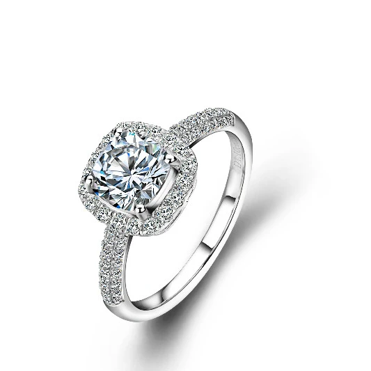 

Starsgem 18K gold cushion cut moissanite ring design for women moissanite jewelry