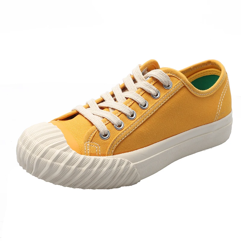 

Fashion design Classic Casual Shoe with Rubber sole Womens Canvas shoes, Yellow,white,black