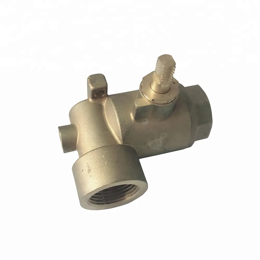
Full port brass ball valve with drain 