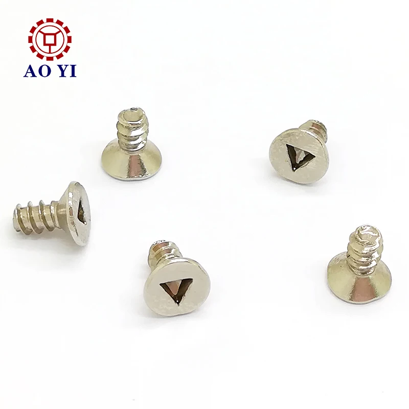 
Sus304 flat head triangle machine screw for electronics 