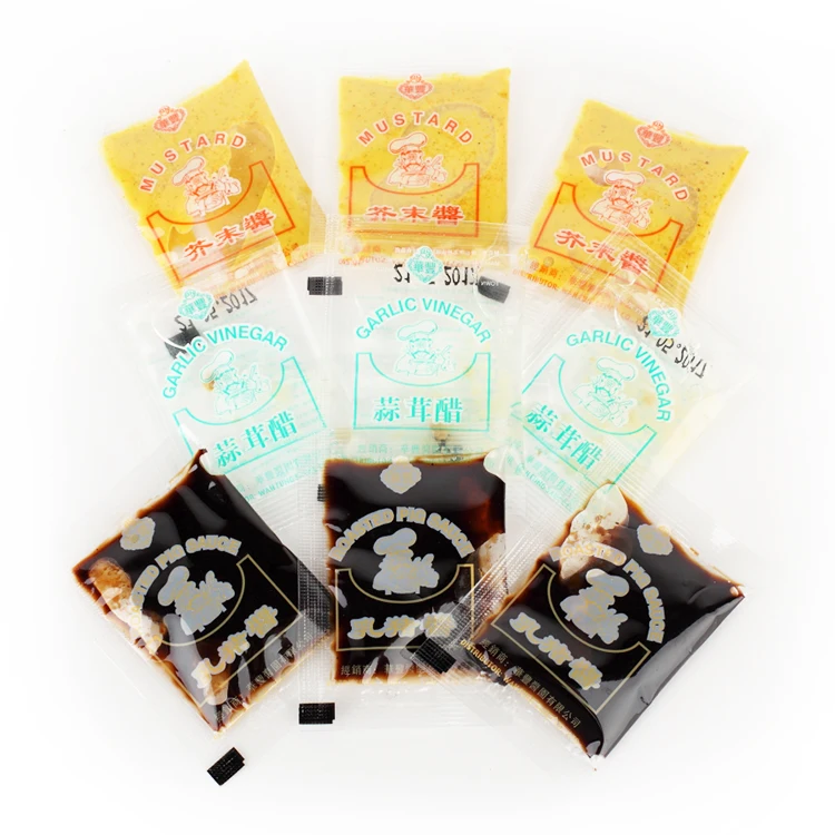Chinese traditional sauce guangdong 8ml mini package ginger oil sauce sachet for chicken dipping