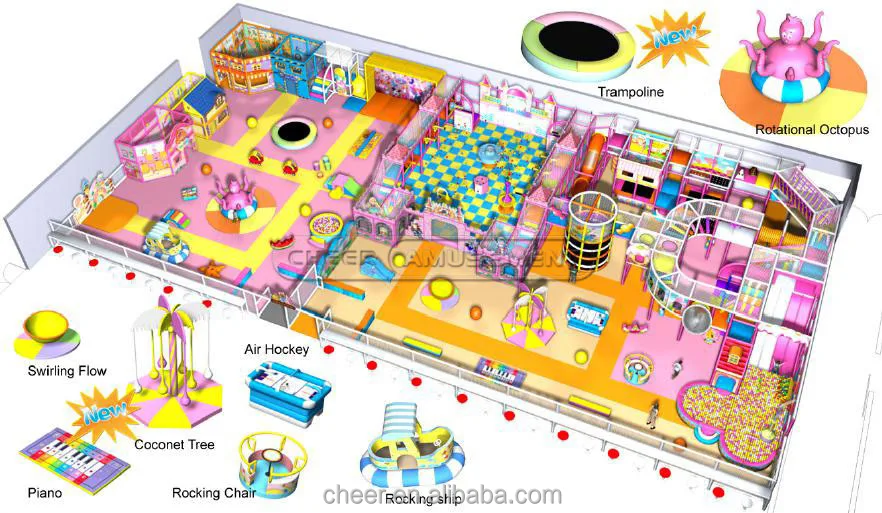 Cheer Amusement Sweet Candy Funland Indoor Children Park, View kids