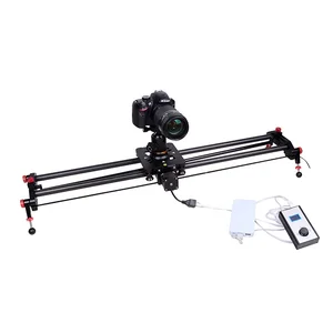 Motorized Autolo DSLR Camera Track Dolly Slider with Time Lapse Tracking and 120-degree Panoramic for Video Shooting Film Making
