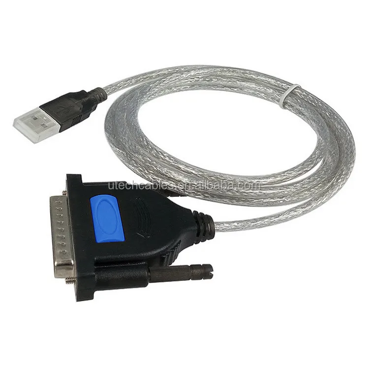 Usb To Db25 Parallel Printer Cable Adapter Male To Female Connector