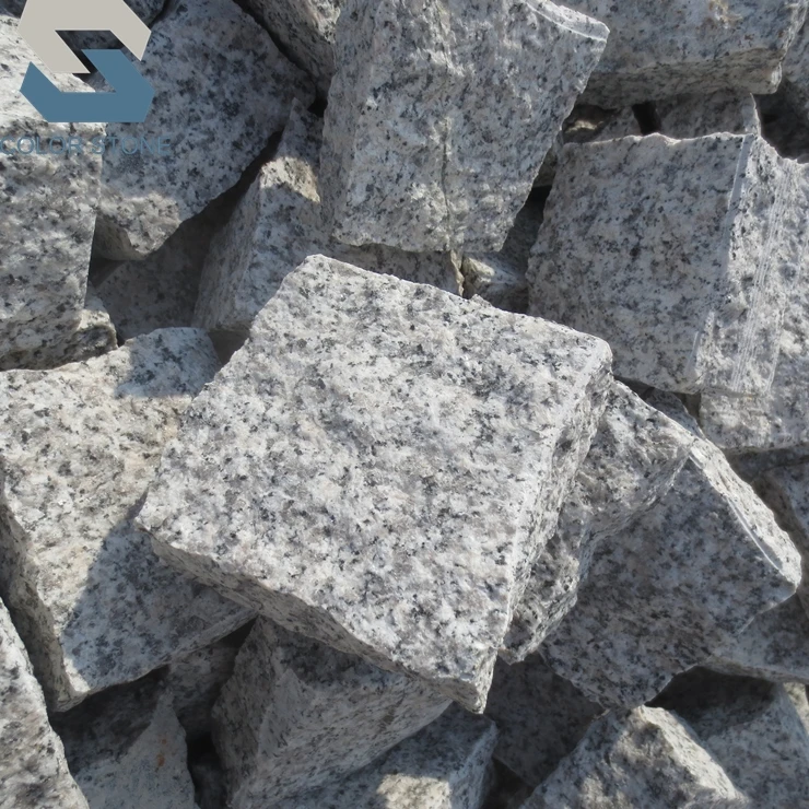 Wholesale portugal market price natural grey granite paving stones