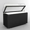 Desktop stand up glass case cube electric rotating museum display cabinets systems