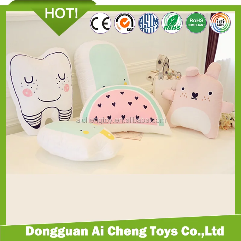 

customize lovely cute soft plush pillow toys various shape printed pillow, Customized color