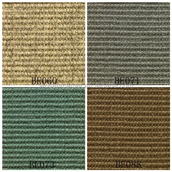 Nonslip Latex Backing Natural Sisal Broadloom Carpets And Rugs Wall To
