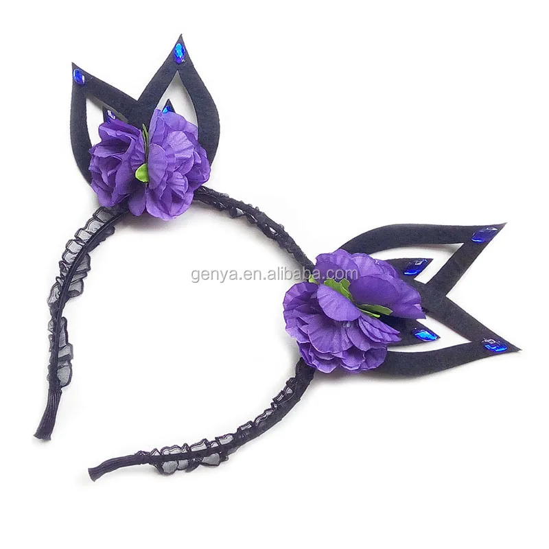 purple hair accessories