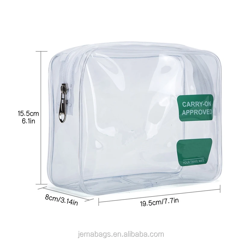 transparent toiletry bag