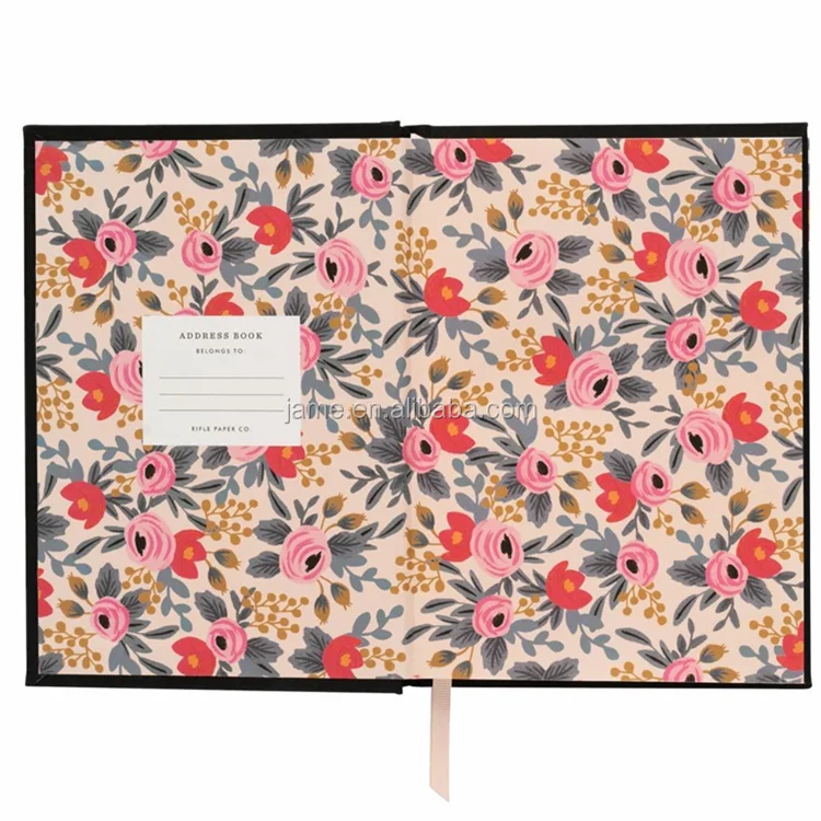 Fantastic Linen Cover Address Book/fabric Hardcover Address Planner