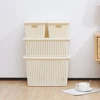 Best selling concise style storage basket with lid(L)