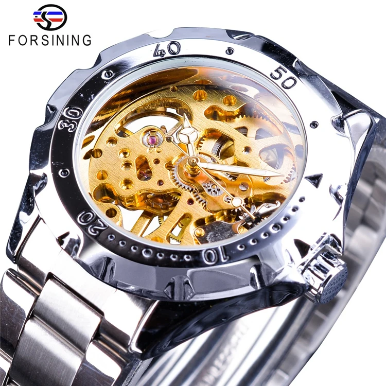 

Forsining 143 Mens Automatic Watch Men Luxury Brand Famous Stainless Steel Mechanical Watches