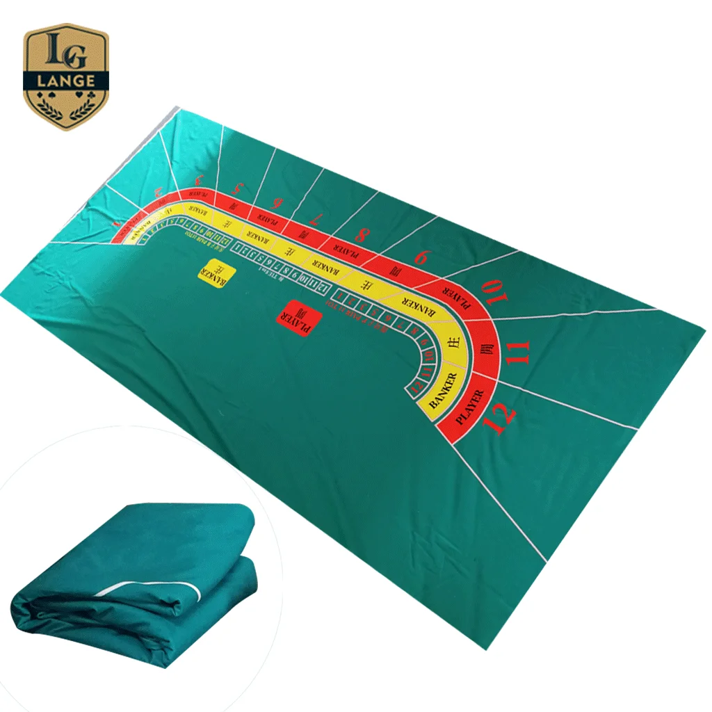 Factory Supply Blackjack Poker Roulette Table Felt Baccarat Table Cloth
