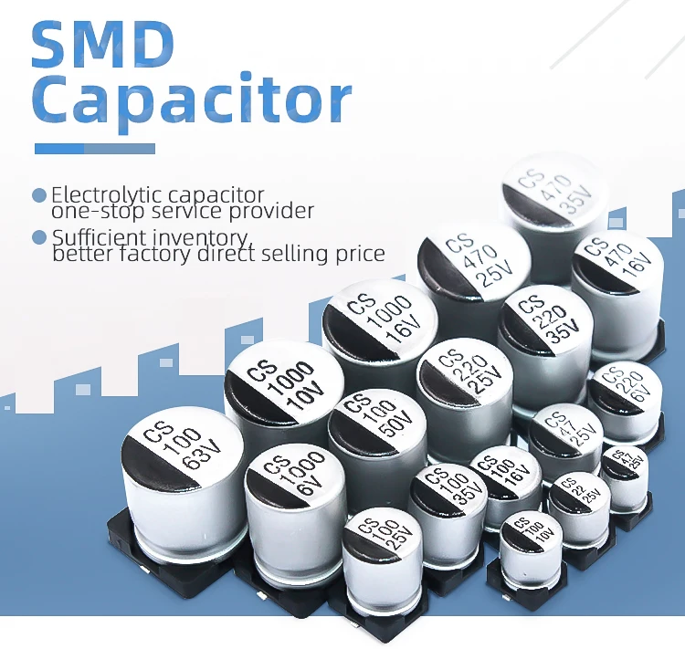 20% smd capacitor electrolytic