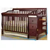 New design baby cribs pine wood baby cot with drawers hot sell cot baby's product