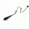 Factory Cheap Prices Hand Carved Blue Sand Stone Crystal Pendulum