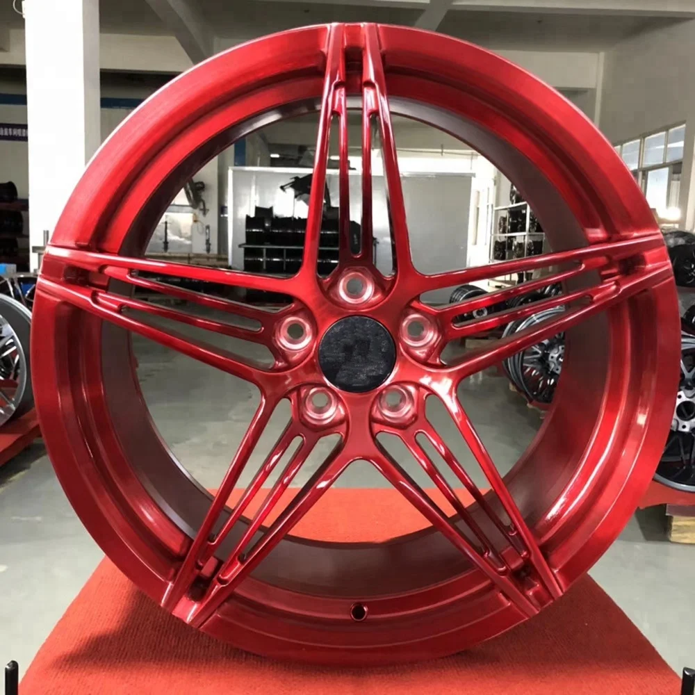 Forged Wheels 18x8 5 Lug Red Car Rims China - Buy Forged Aluminum Alloy ...