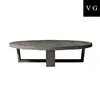 Living room furniture nordic style solid wood tea table/Home design furniture wooden round coffee table
