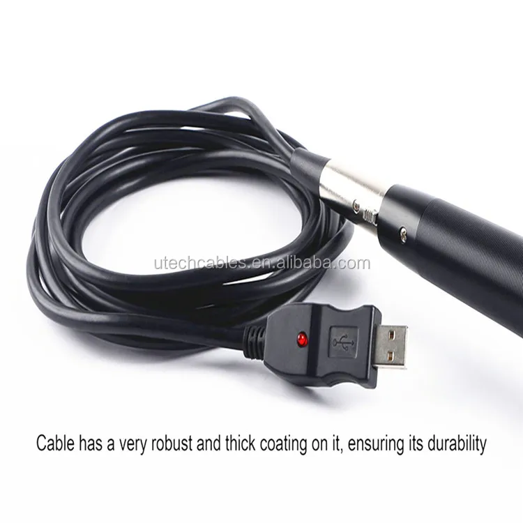 Oem High Quality Xlr Connector 3 Pin Adapter Male Usb Guitar Link Cable Asio Driver Usb Female To Xlr Male Microphone Cable Buy Usb Female To Xlr Male Microphone Cable Usb Male