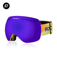 

Rockbros Frameless Snowboard Goggles Real Lens Skiing Polarized Glasses Custom Ski Goggle