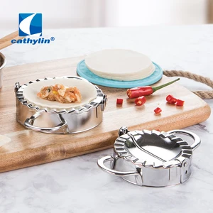Image of Dumpling Maker Stainless Steel Mini Empanada Press Mold - Pastry Tools Dumpling Mold