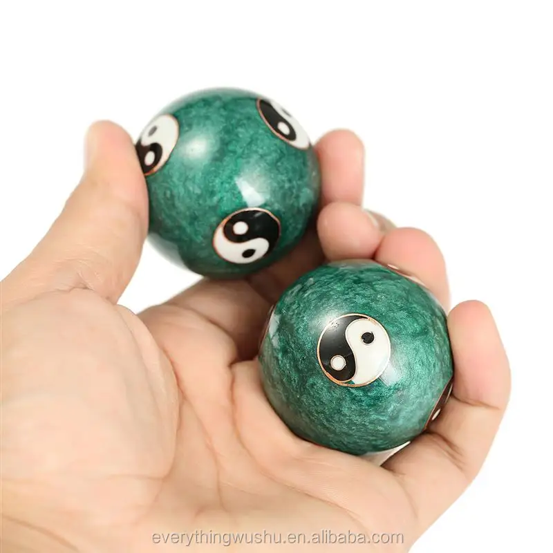 Cloisonne Health Exercise Stress Baoding Balls Yin Yang Fitness Handball Therapy Fitness