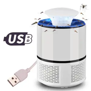 Image of Electric Mosquito Trap Lamp USB Powered UV LED Attractant Insect Killer with Built in Fan Mosquito Catcher