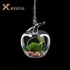 Latest Design Promotional Artificial Plants Hanging Glass Ball With Hole