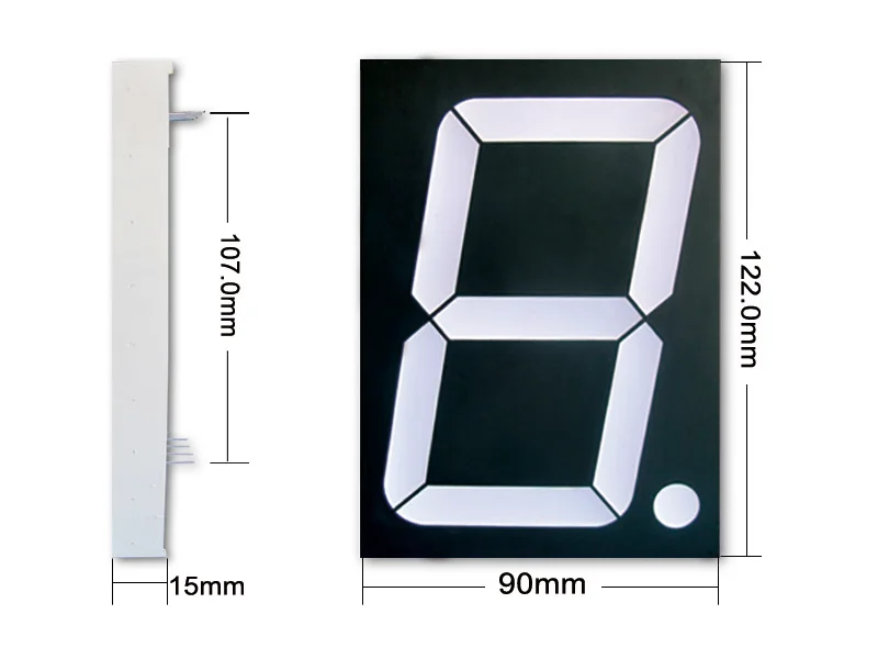 large size 4 inch led 7 segment display 4 inch 7 segment display