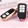 Tpu Car Accessories Protective Key Shell Cover Remote Holder Key Case Fob 3 Buttons for Honda
