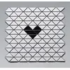 Latest design kitchen backsplash wall mix color triangle patterns mosaic tile