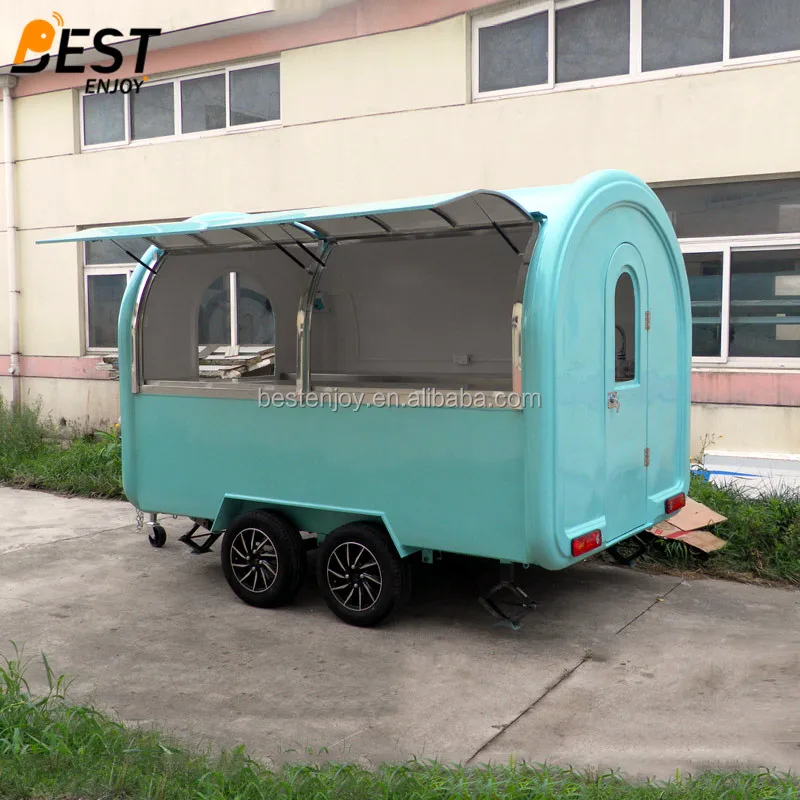 mobile food cart with frozen yogurt machine - 01