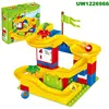 City Building Blocks Set, Track Builder Castle Kit, Car Racing Toy, 163 pcs DIY Learning Puzzles