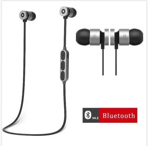 

Sports earphones bluetooth wireless magnetic with mic microphone headphones bluetooth, N/a